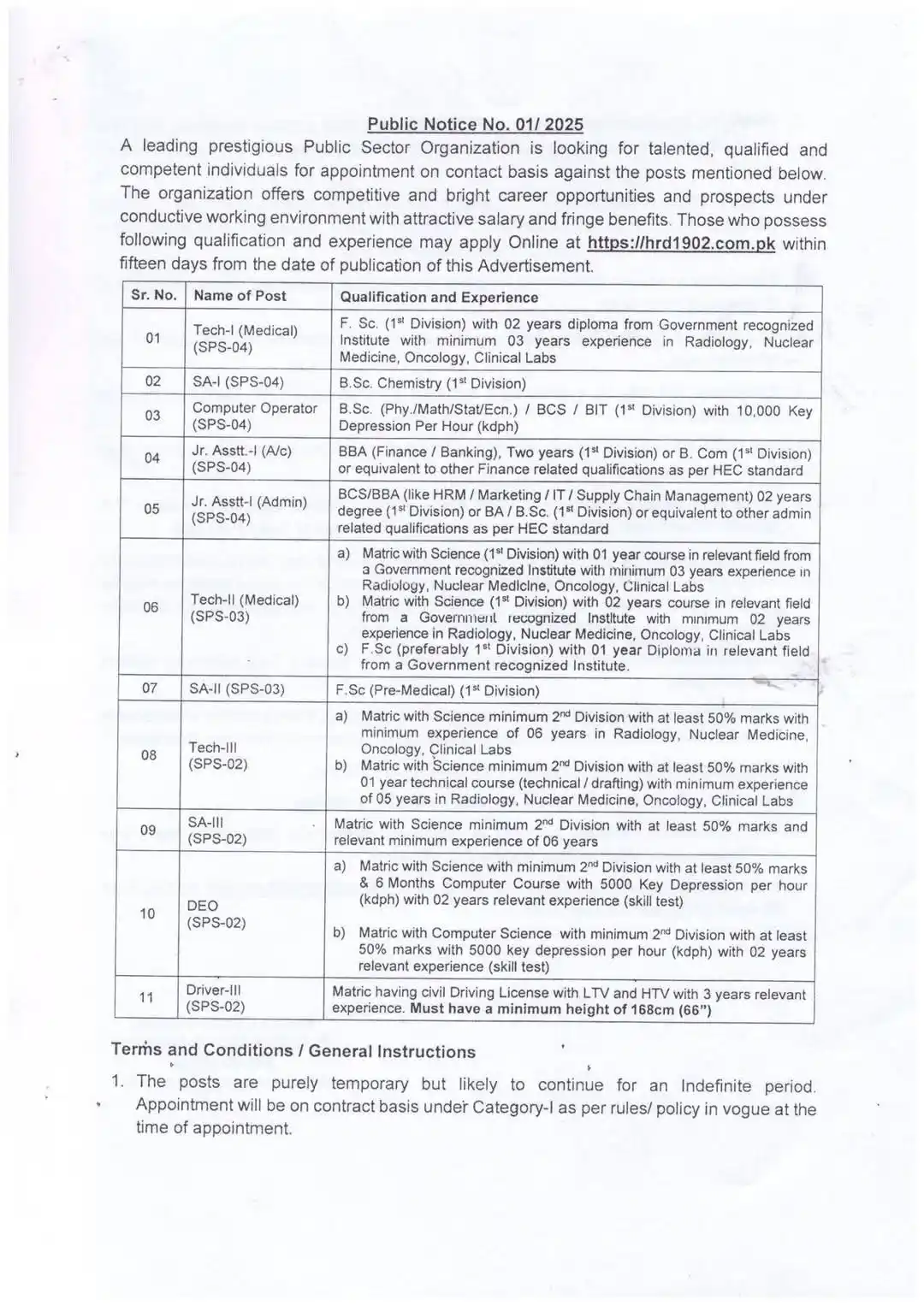 Pakistan Atomic Energy Jobs 2025