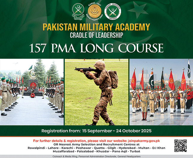 Join Pak Army 157 PMA Long Course